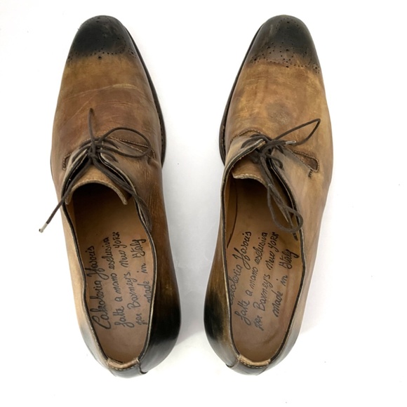 Barneys New York Vintage Leather Oxfords - Picture 8 of 13